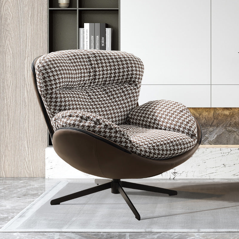 Swan Eggshell Swivel Lounge Chair