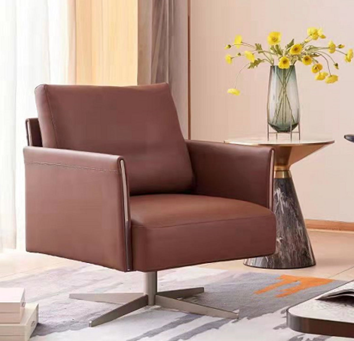 Clayton Swivel Armchair – Q Space Furniture